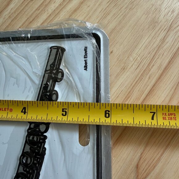 Flute-Themed Metal License Plate - A.I.M. 1989 Design By Albert E. - 12"x 6" - P - Picture 6 of 6